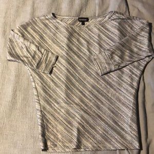 BEBE 3/4 sleeve sparkle top